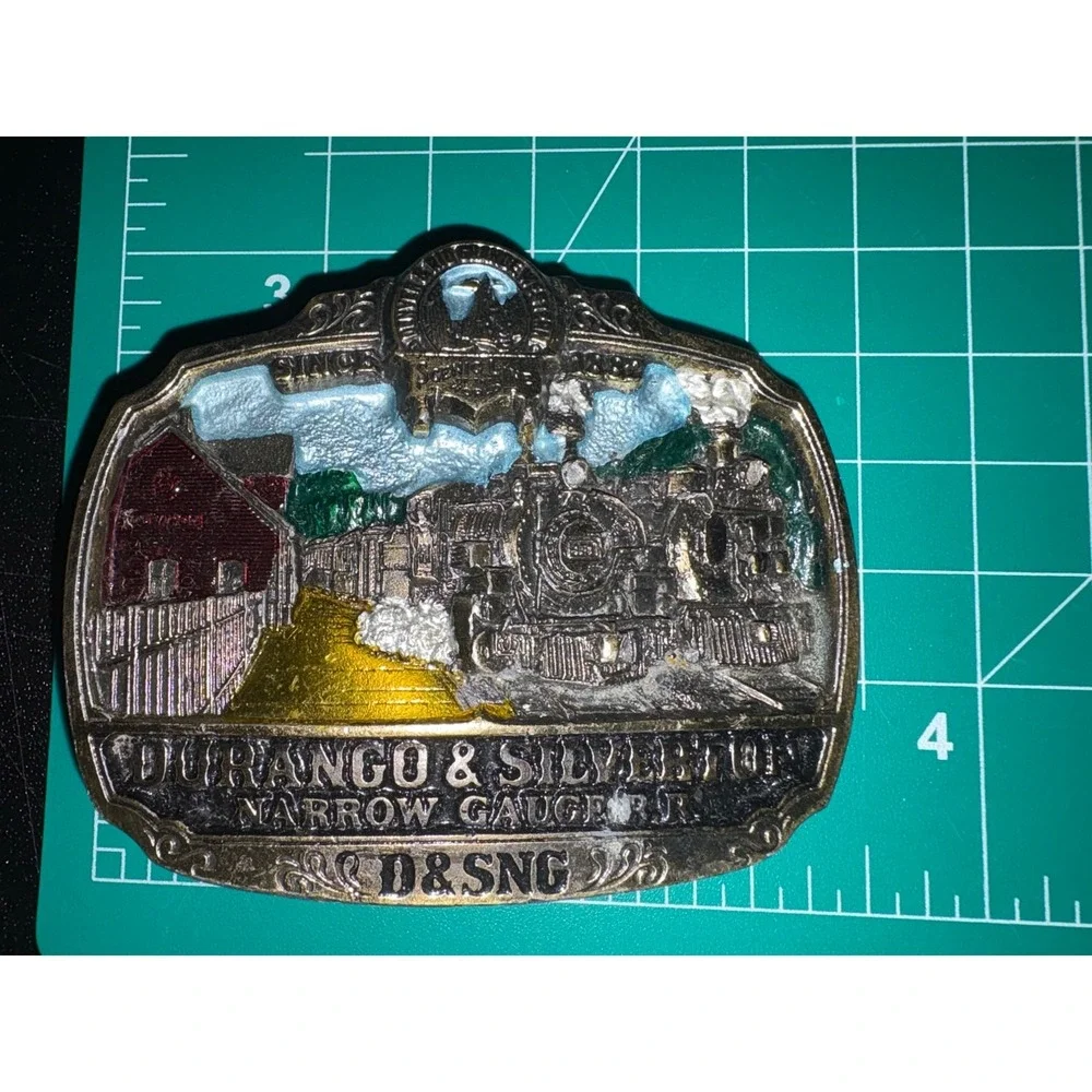 Vintage 1983 Durango & Silverton Narrow Gauge Railroad‎ Belt Buckle Limited #137